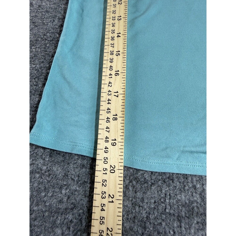 Eileen Fisher Silk Shell Tank Top – Size M – Teal Green – Minimalist Coastal - Picture 5 of 6